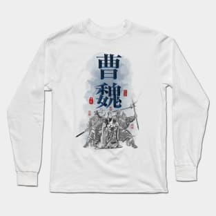 Three Kingdoms "CAO WEI" Character Art Long Sleeve T-Shirt